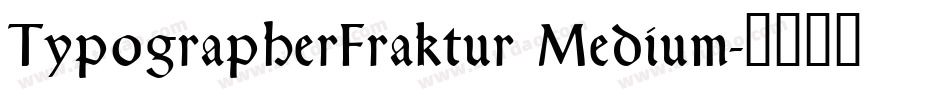TypographerFraktur Medium字体转换